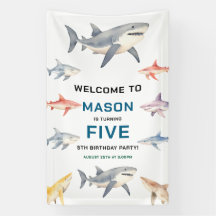 Shark Splash 5th Birthday | Cute Ocean Kids