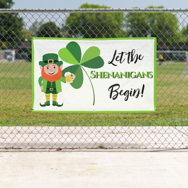 Lona Shenanigans Leprechaun Shamrock St Patrick's Day (In situ)