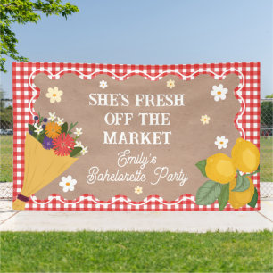 Lona SHE'S FRESH OFF THE MARKET party banner