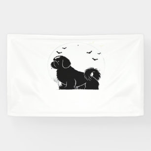 Lona Shih Tzu Dog - Halloween Moon Silhouette Classic T
