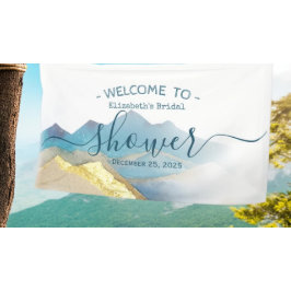 Lona Signo de bienvenida de la ducha de novia de la mon