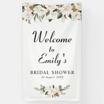 signo de bienvenida de la ducha de novia floral co