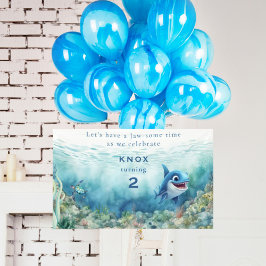 Lona Signo de bienvenida de la fiesta de cumpleaños de 