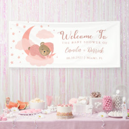 Lona Signo de bienvenida para bebé por el oso durmiente