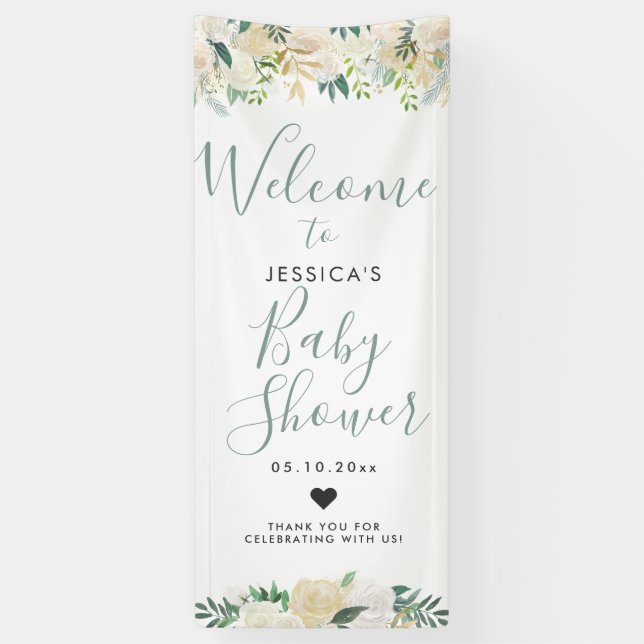Lona Signo positivo del ramo el | Baby Shower el | del (Vertical)