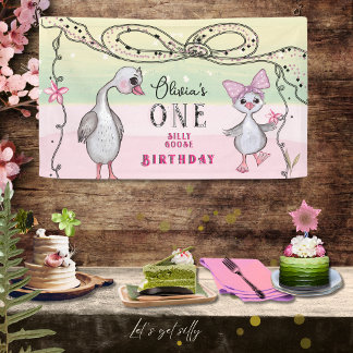 Lona Silly Goose 1st Birthday Pink Coquette Aesthetic