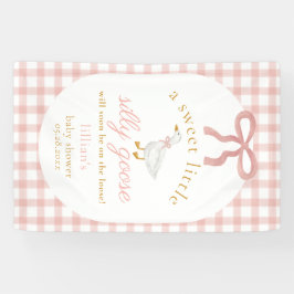 Lona Silly Goose Pink Gingham Girl Baby Shower 