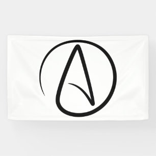 Lona Símbolo de ateísmo - Signo ateo