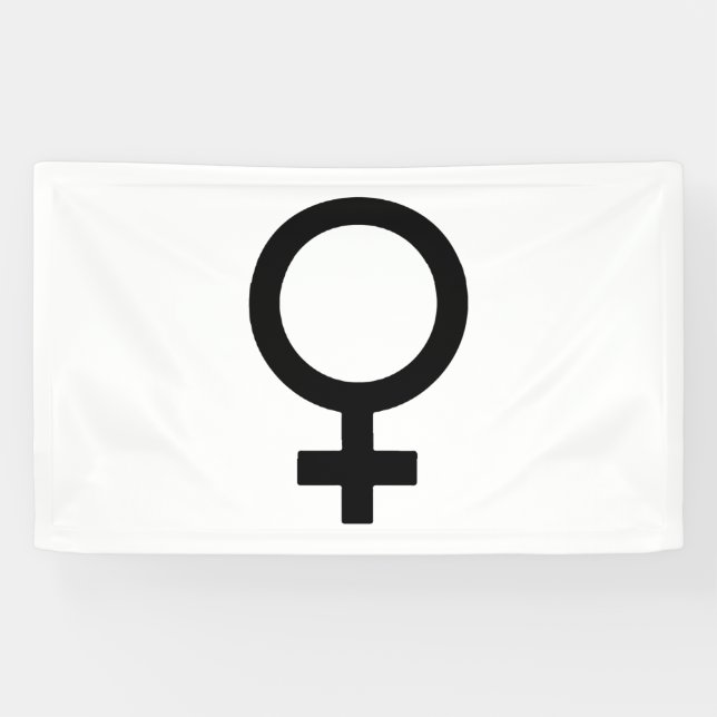 Lona Símbolo de género femenino (Horizontal)