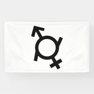 Lona Símbolo de género femenino y masculino fluido