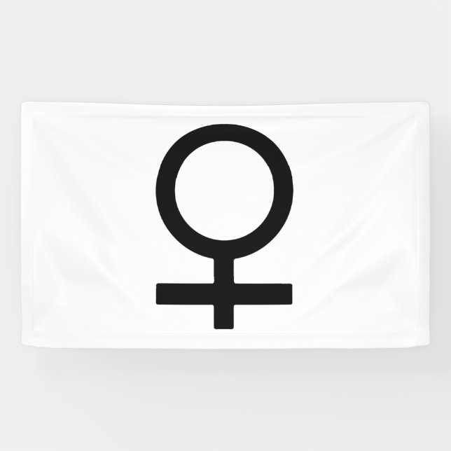 Lona Símbolo de género femme (Horizontal)