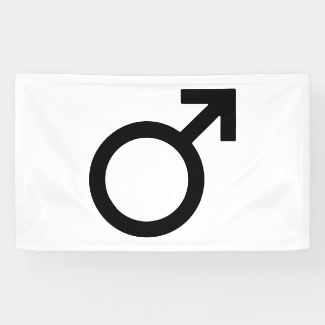 Lona Símbolo de género masculino (Horizontal)