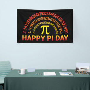 Lona Símbolo y dígitos feliz del día Pi