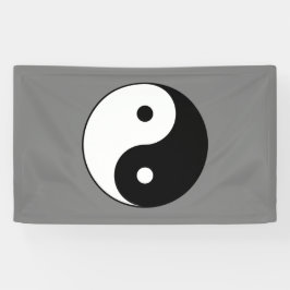 Lona Símbolo Yin y Yang (taoísta chino Taijitu)