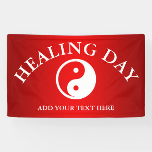 Lona Símbolo Yin Yang - diseño de tatuajes sólidos 2