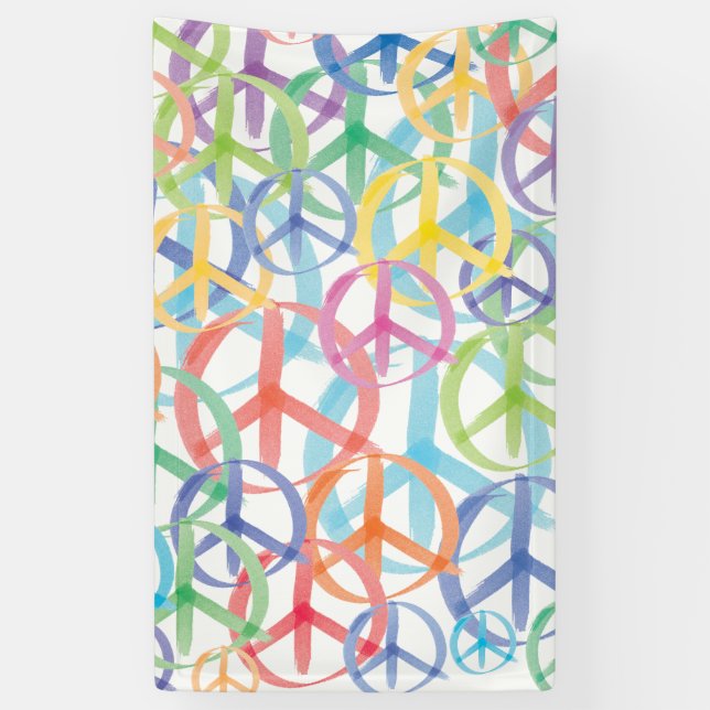 Lona Símbolos de paz (Vertical)