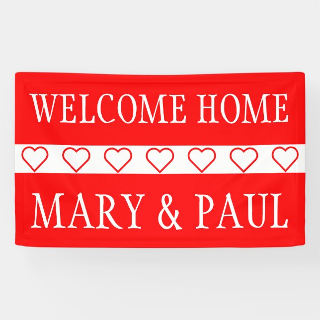 Lona Símbolos sencillos - CORAZÓN ROJO + sus ideas (Horizontal)