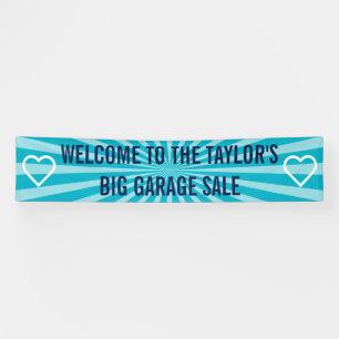 Lona Símbolos simples - CORAZONES + tu texto e ideas