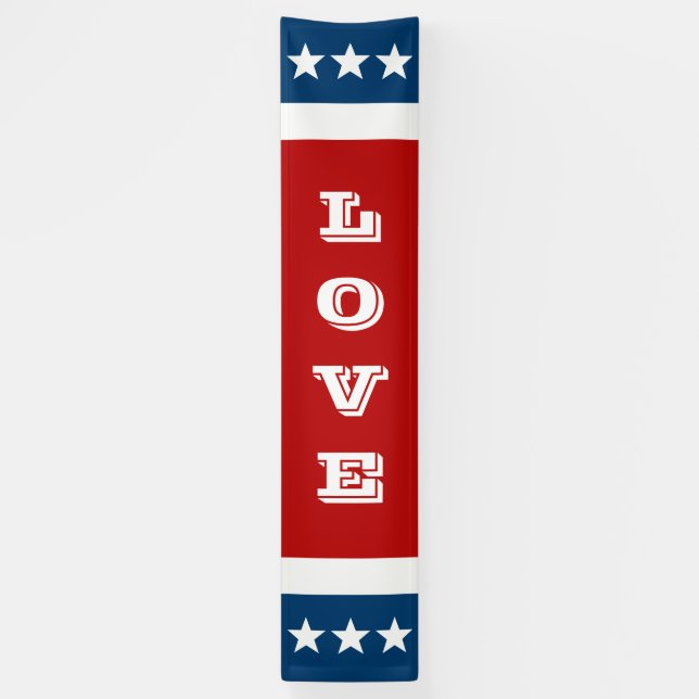 Lona Símbolos simples - estrellas completas + tu texto  (Vertical)