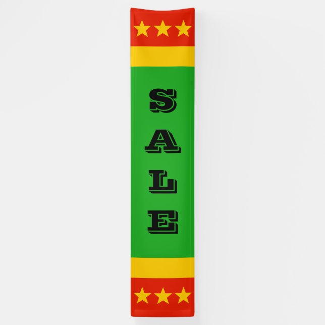 Lona Símbolos simples - estrellas completas + tu texto  (Vertical)