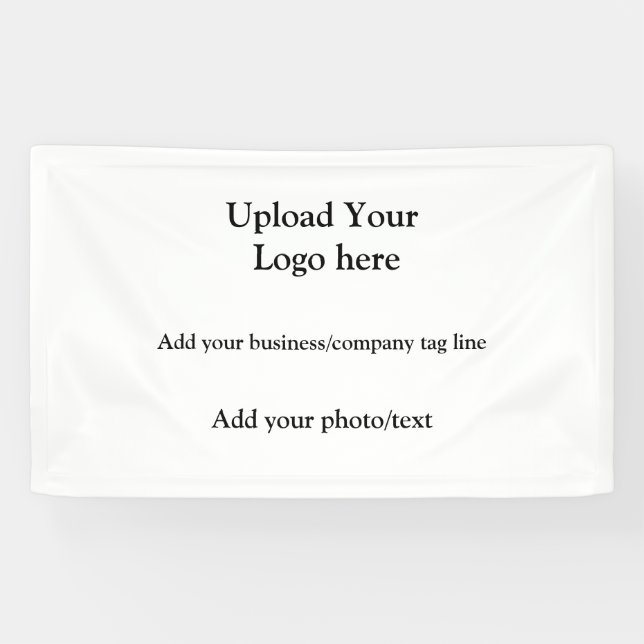 Lona simple añadir el logotipo textualmente foto empres (Horizontal)