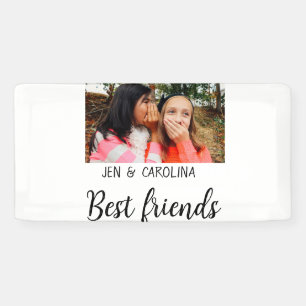 Lona simple minimal best friends name add photo text le