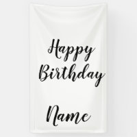simple mínimo feliz cumpleaños añadir tu nombre 