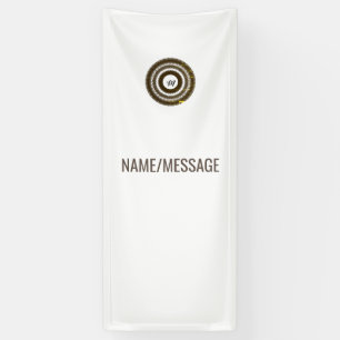 Lona simple personalizado BLACK mandala monograma añada
