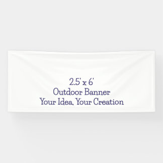 Lona Simple Professional 2.5' x 6' Banner Exterior