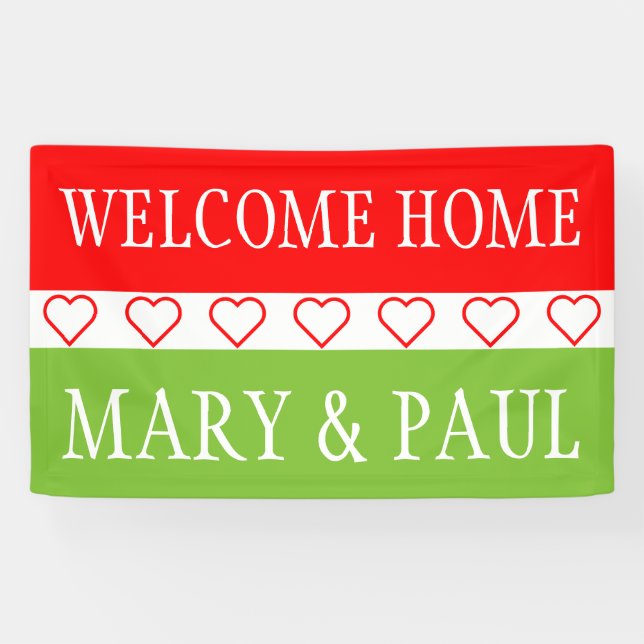 Lona Simplemente símbolos - CORAZONES + sus ideas (Horizontal)