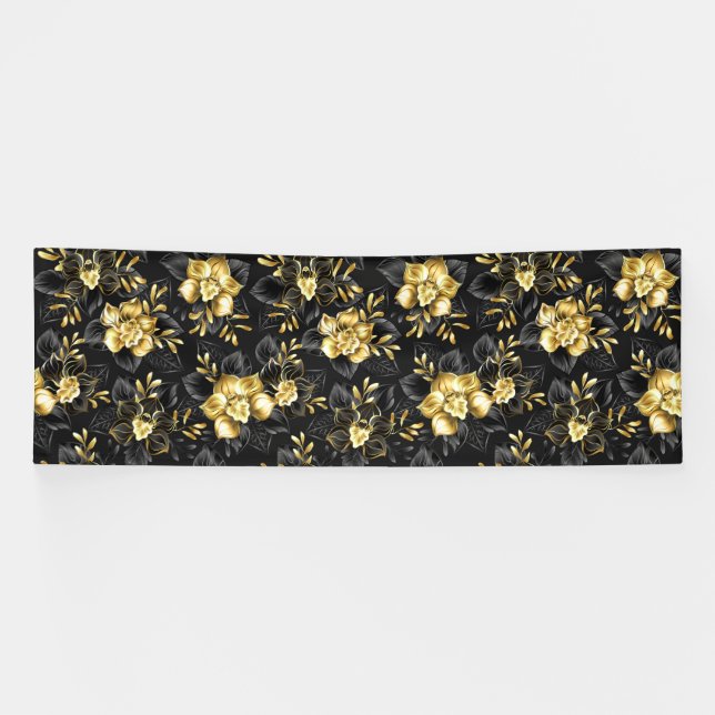 Lona Sin inconvenientes con las orquídeas de joyas (Horizontal)