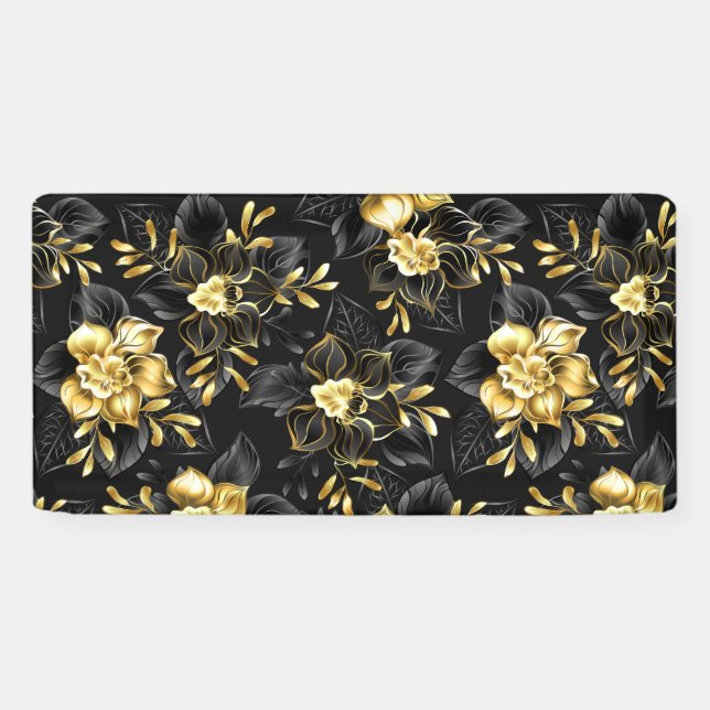 Lona Sin inconvenientes con las orquídeas de joyas (Horizontal)