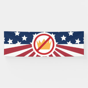 Lona ¡SIN REYES! Bandera antiTrump