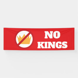 Lona ¡SIN REYES! OD roja anti-Trump