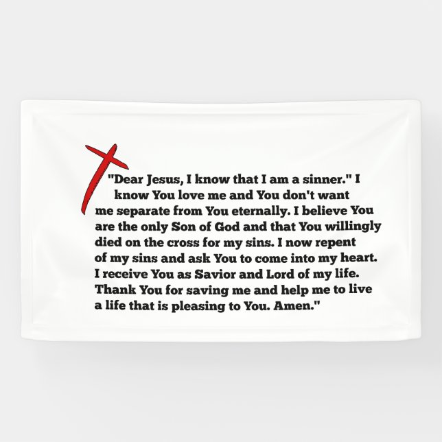 Lona Sinners Prayer  (Horizontal)