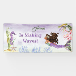 Lona Sirena de Color Etnias Caballito de Mar Cangrejo B