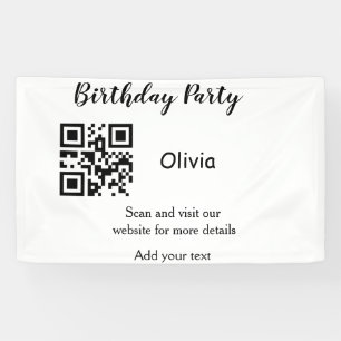 Lona sitio web de fiesta de cumpleaños simple código de