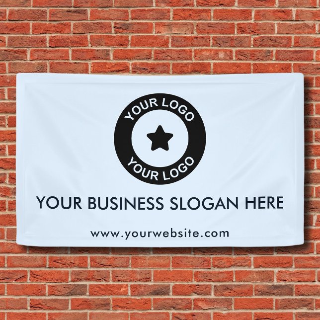 Lona Sitio web de promoción del logotipo de negocios de (Subido por el creador)