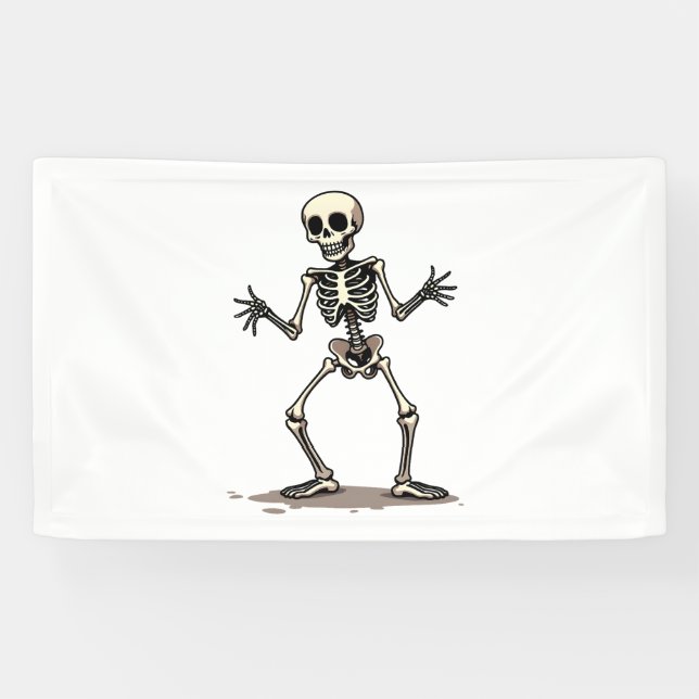 Lona Skeleton Doing the Dab - Graciosa danza de Hallowe (Horizontal)
