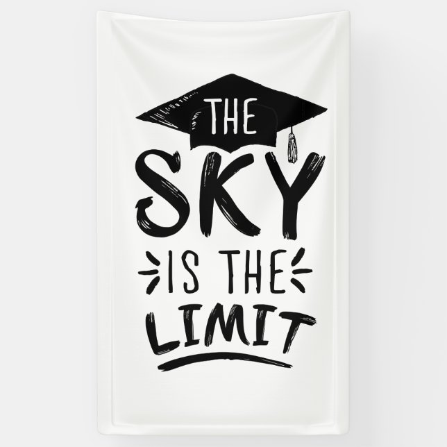 Lona Sky es el límite de títulos de graduación intelige (Vertical)