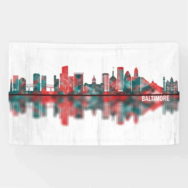 Lona Skyline Baltimore Maryland (Horizontal)