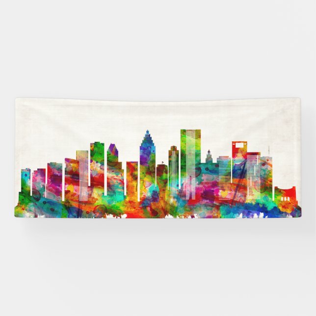 Lona Skyline de Houston Texas (Horizontal)