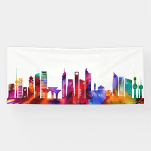 Lona Skyline de la ciudad de Kuwait
