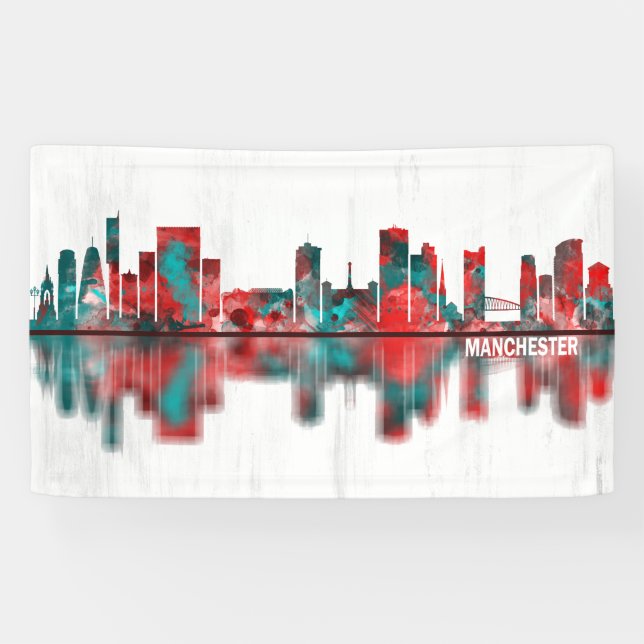 Lona Skyline de Manchester (Horizontal)