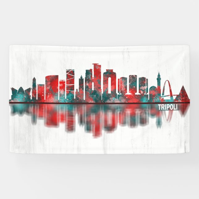 Lona Skyline de Trípoli Libia (Horizontal)