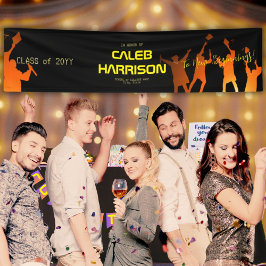 Lona Sleek Black Modern Tech Graduation