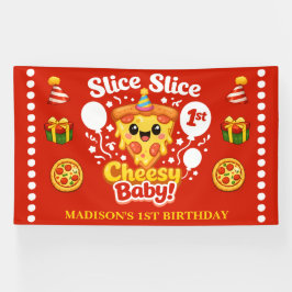 Lona Slice Slice Cheesy Baby Pizza 1st Birthday Large