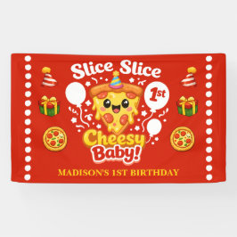 Lona Slice Slice Cheesy Baby Pizza 1st Birthday Medium