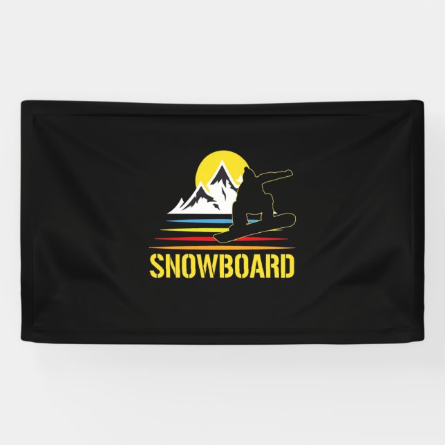 Lona Snowboard Retro Vintage (Horizontal)