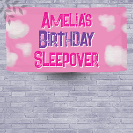 Lona Sobresaliente de cumpleaños personalizado en la nu